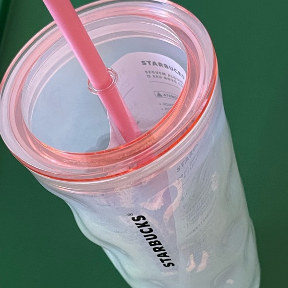starbucks 2022 holiday mottled milky luster glass cold cup